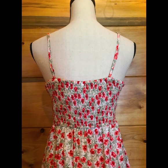 Flower Print High-Low Dress - Picture 4 of 6